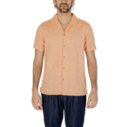 Orange Linen Shirt Hamaki-Ho