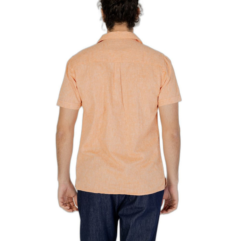 Orange Linen Shirt Hamaki-Ho