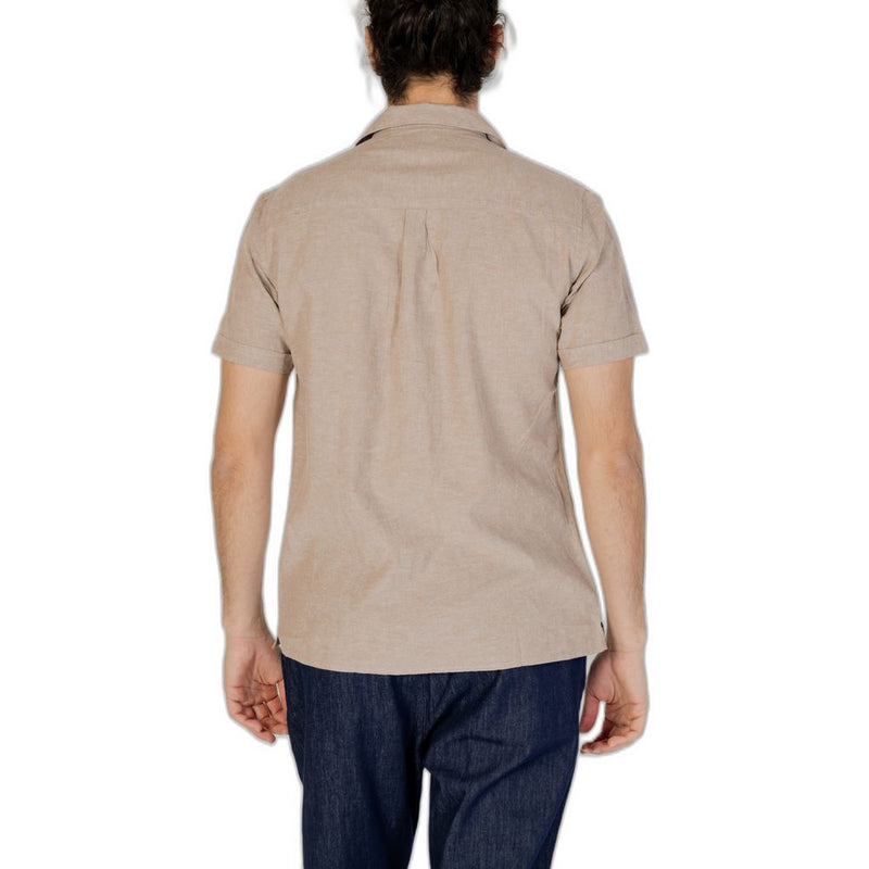 Beige Linen Shirt Hamaki-Ho