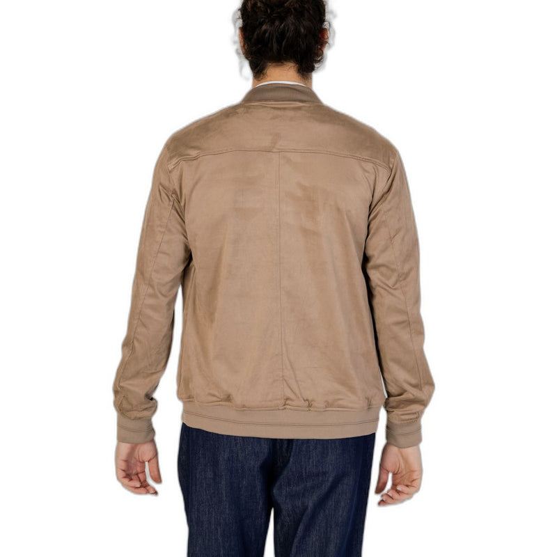 Gray Polyester Jacket Hamaki-Ho