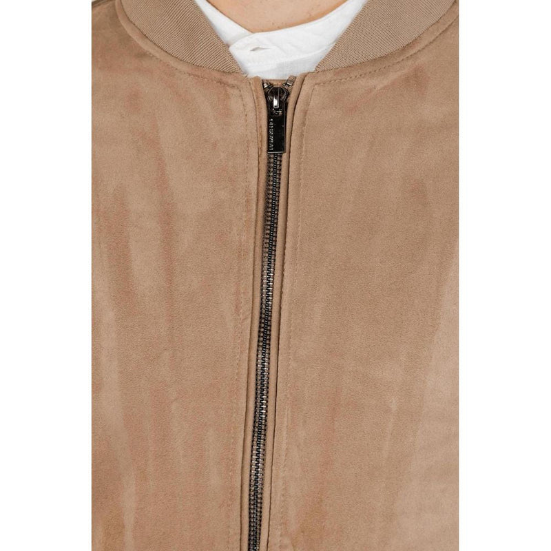Gray Polyester Jacket Hamaki-Ho