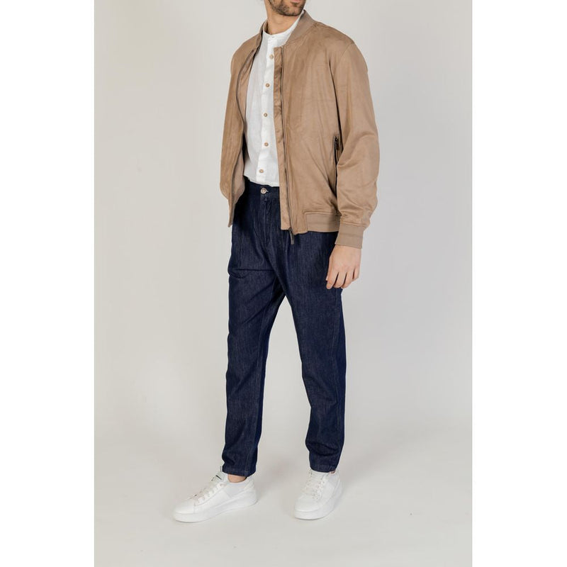 Gray Polyester Jacket Hamaki-Ho