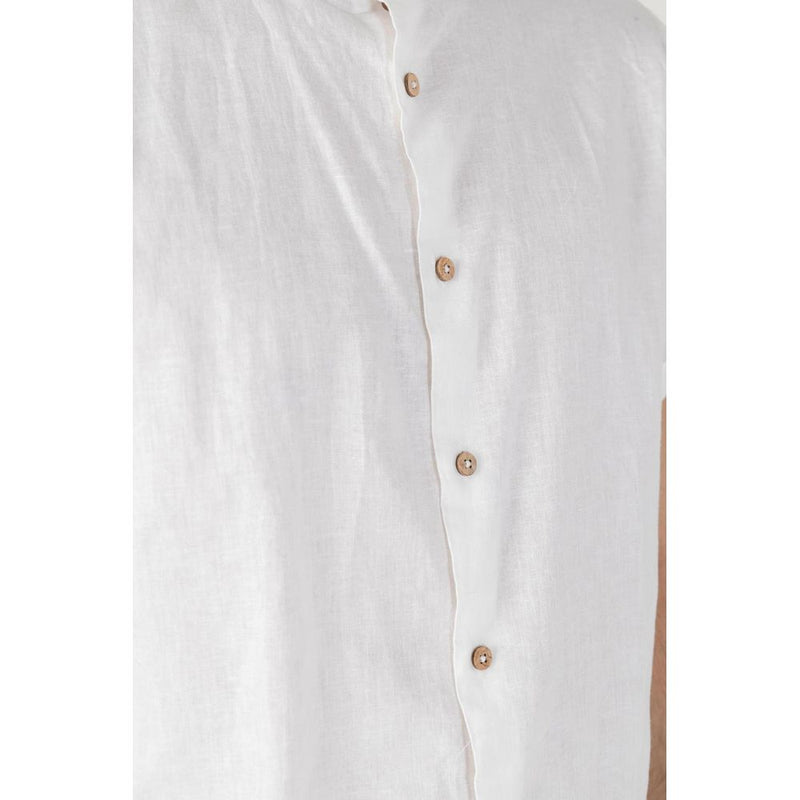 White Linen Shirt Hamaki-Ho