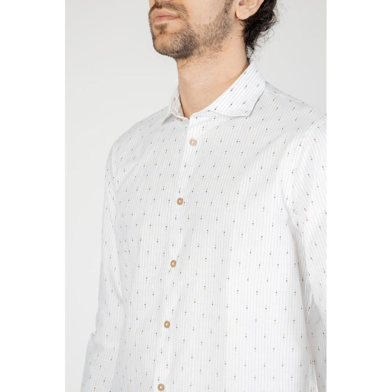 White Cotton Shirt Hamaki-Ho