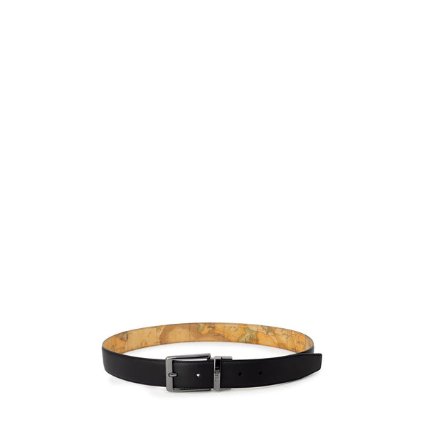 Black Leather Belt Alviero Martini Prima Classe