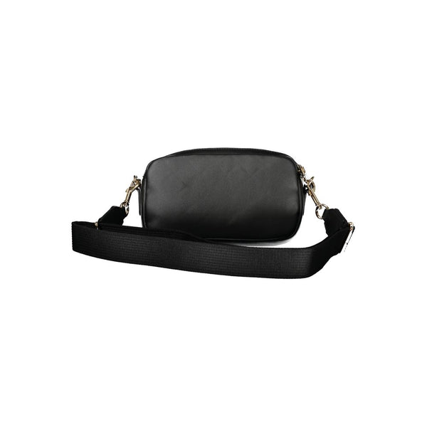 Black Polyester Women Handbag