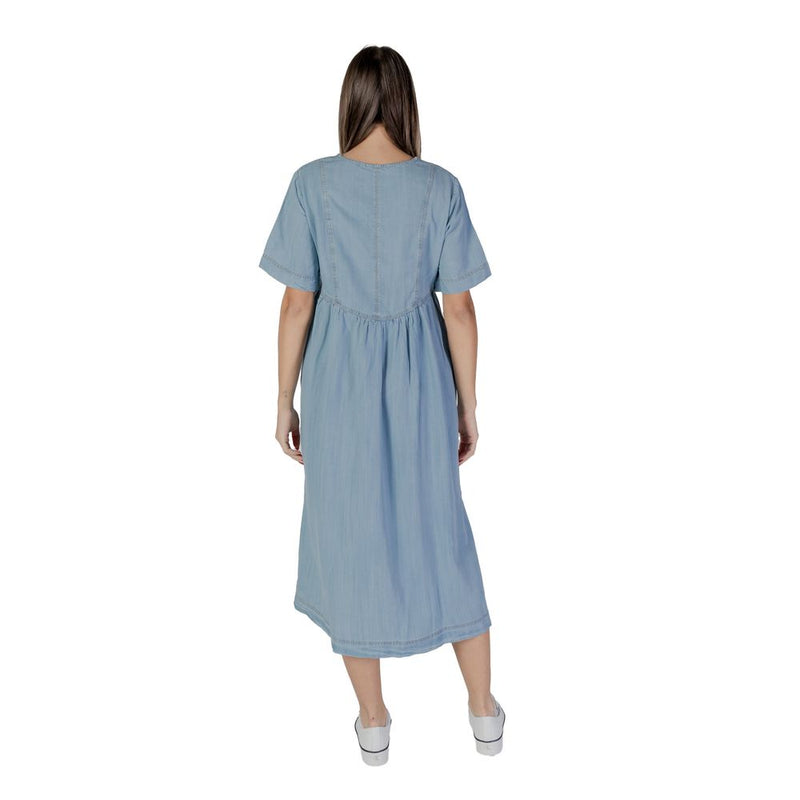 Light Blue Cotton Dress B.Young