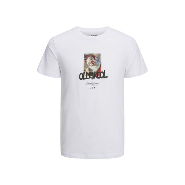 White Cotton T-Shirt Jack Jones