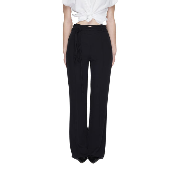 Black Polyester Jeans & Pant Sandro Ferrone