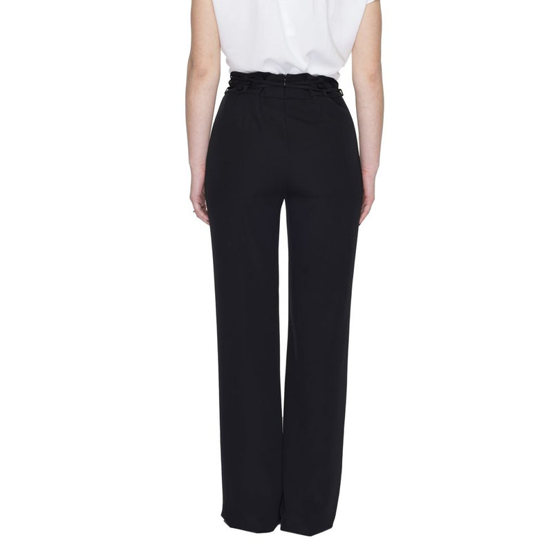 Black Polyester Jeans & Pant Sandro Ferrone