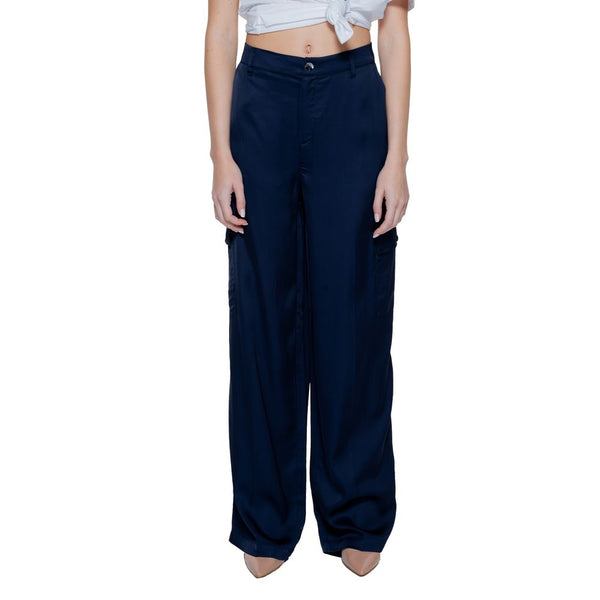 Blue Viscose Jeans & Pant Street One