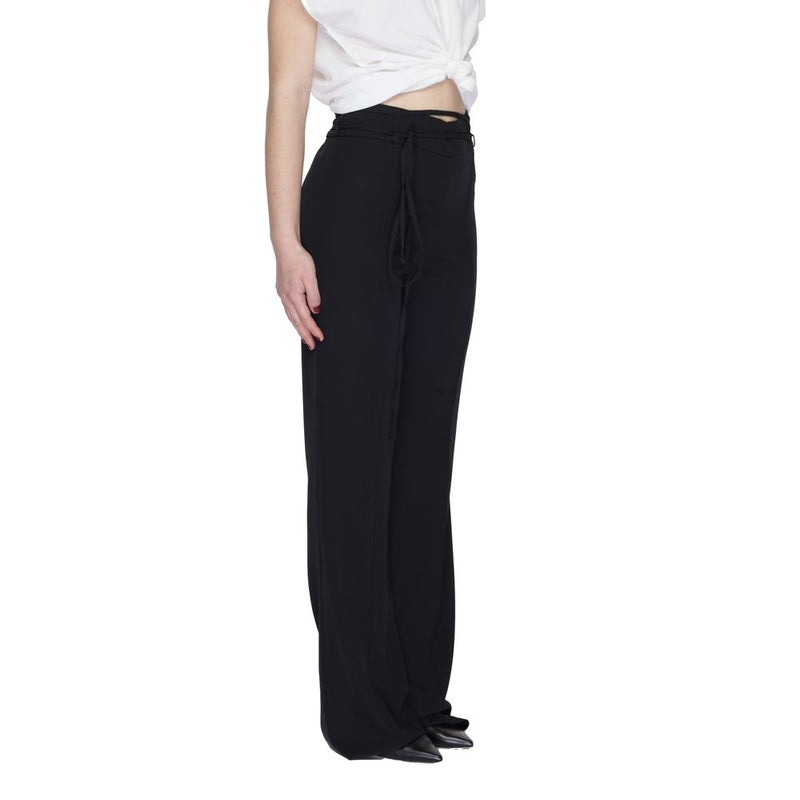 Black Polyester Jeans & Pant Sandro Ferrone