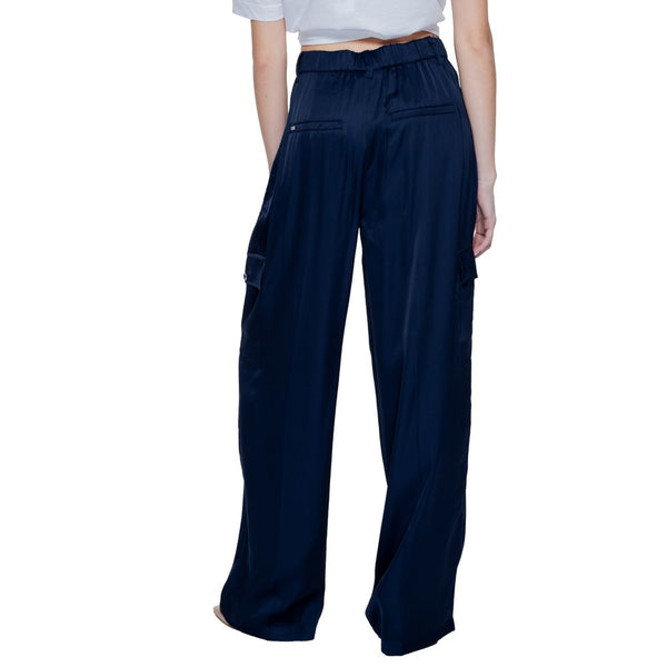 Blue Viscose Jeans & Pant Street One