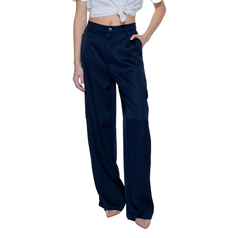 Blue Viscose Jeans & Pant Street One