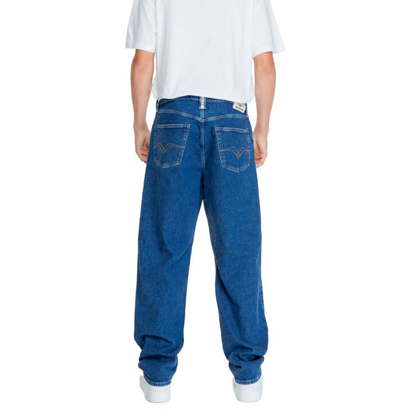 Blue Cotton Relaxed Fit Jean Replay