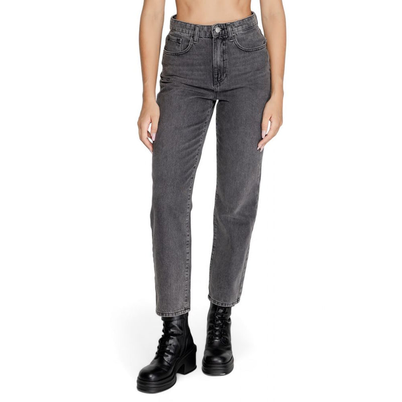 Gray Cotton Jeans & Pant Only