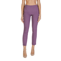 Purple Polyester Jeans & Pant Sandro Ferrone