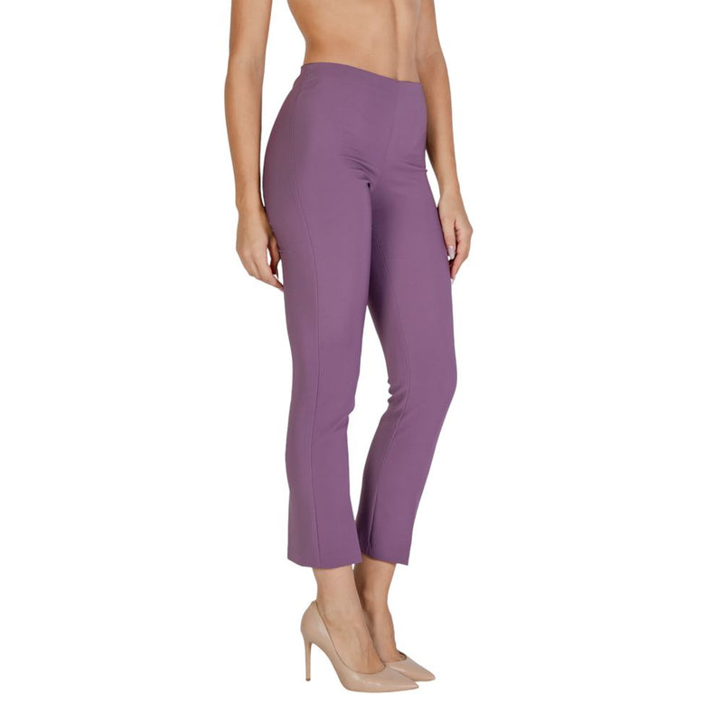 Purple Polyester Jeans & Pant Sandro Ferrone