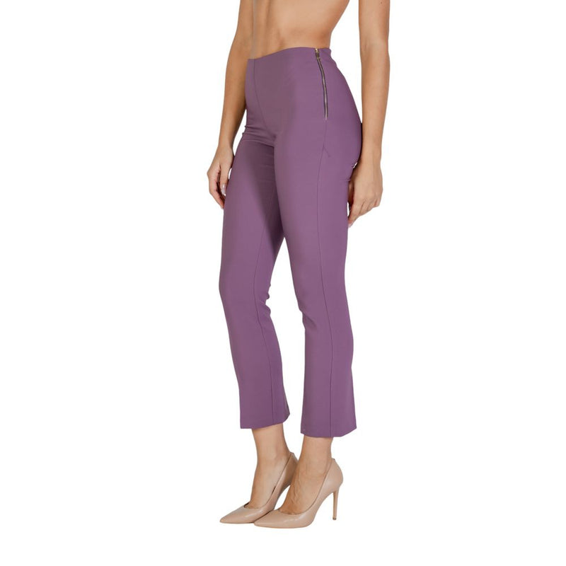 Purple Polyester Jeans & Pant Sandro Ferrone