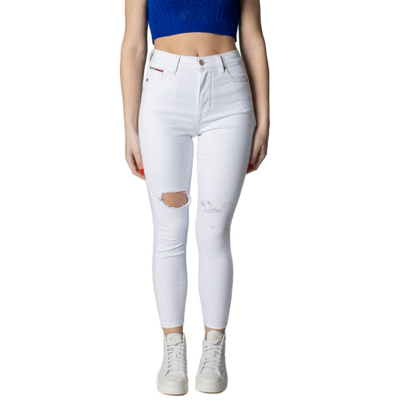 White Cotton Jeans & Pant Tommy Hilfiger Jeans