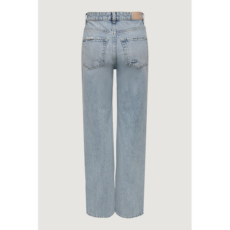 Light Blue Cotton Jeans & Pant Only