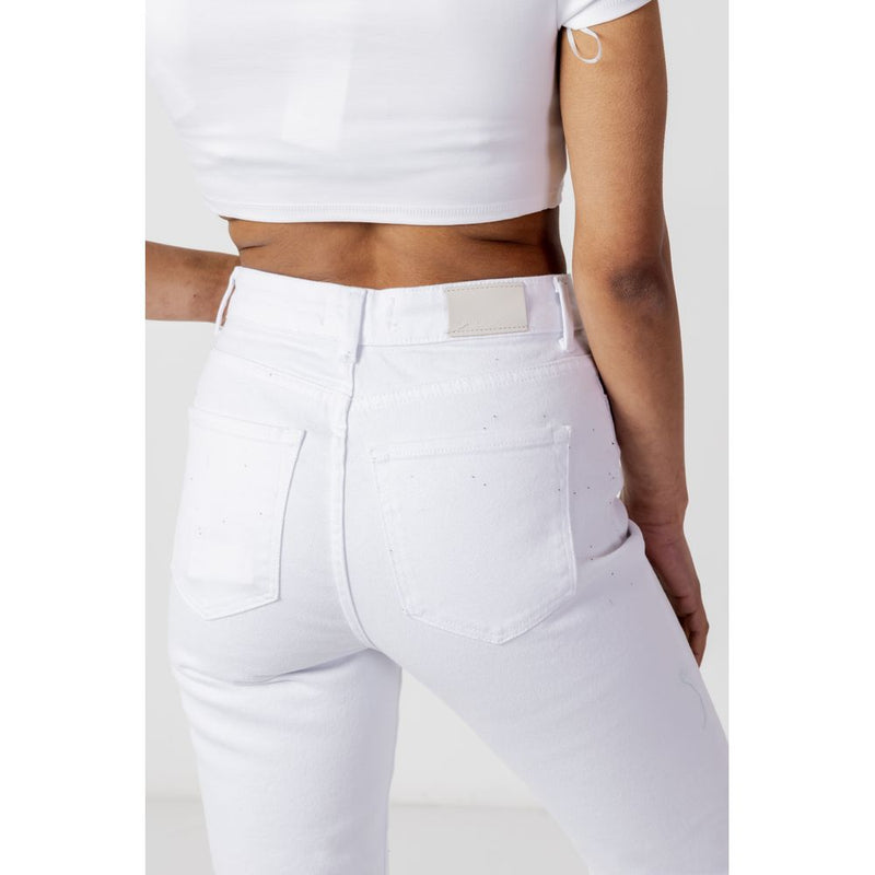 White Cotton Jeans & Pant Only