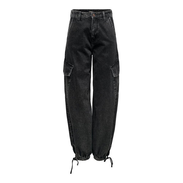 Black Cotton Jeans & Pant Only