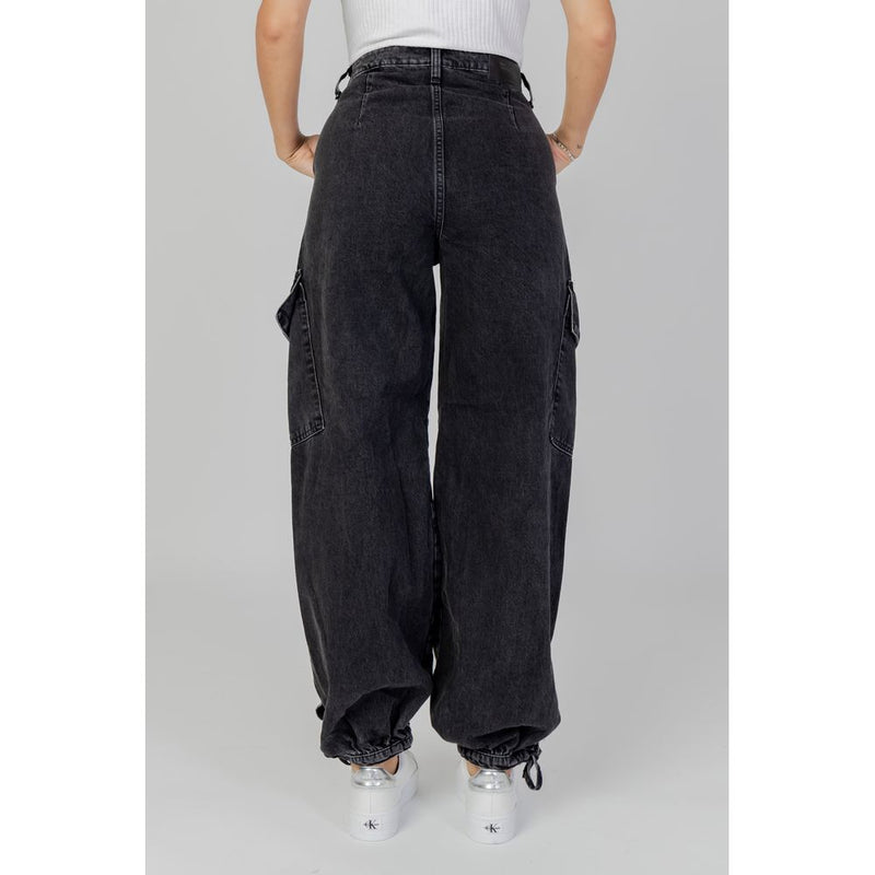 Black Cotton Jeans & Pant Only