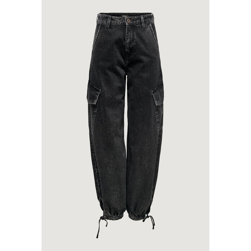 Black Cotton Jeans & Pant Only
