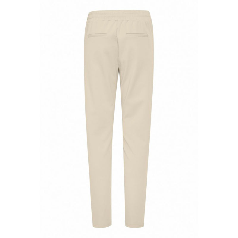 Beige Polyester Jeans & Pant ICHI