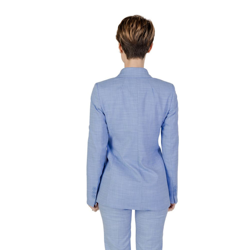 Blue Viscose Suits & Blazer Sandro Ferrone