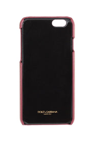 Chic Pink Leather Crystal iPhone Case Dolce & Gabbana