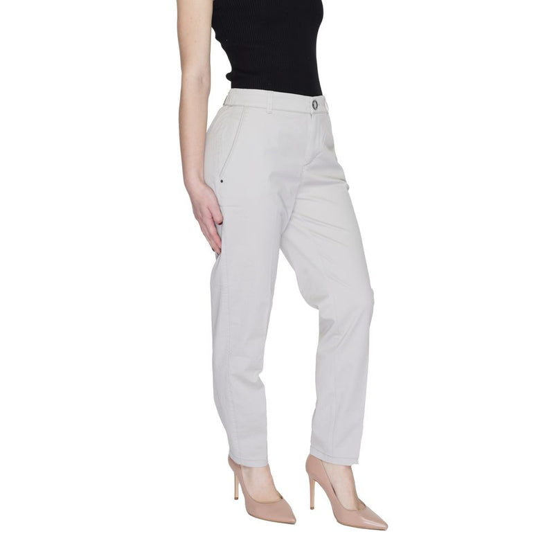 Beige Cotton Jeans & Pant Street One