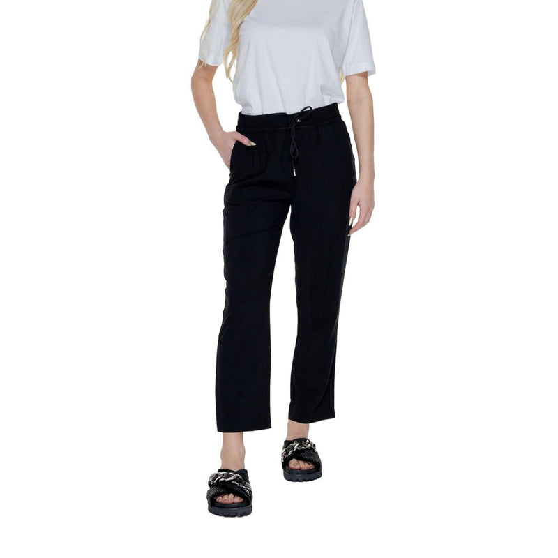 Black Viscose Jeans & Pant Street One