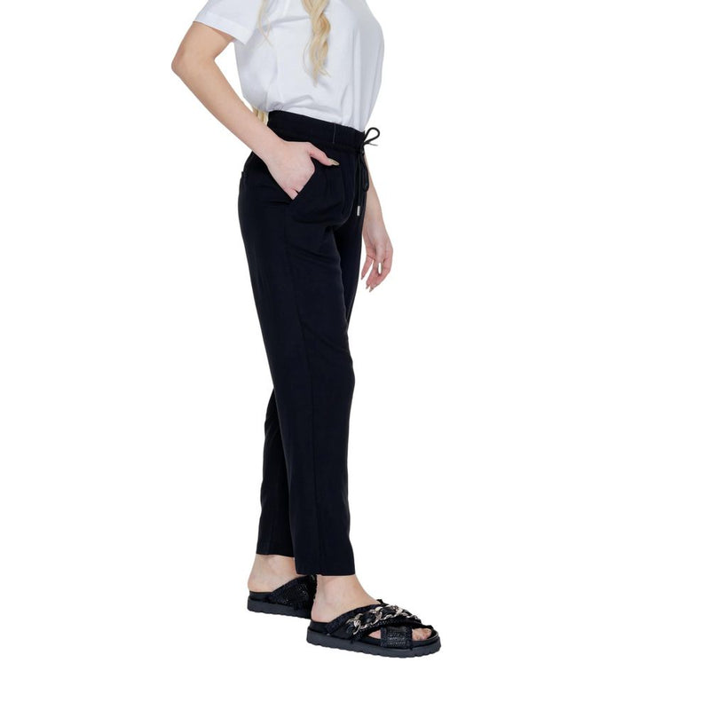 Black Viscose Jeans & Pant Street One