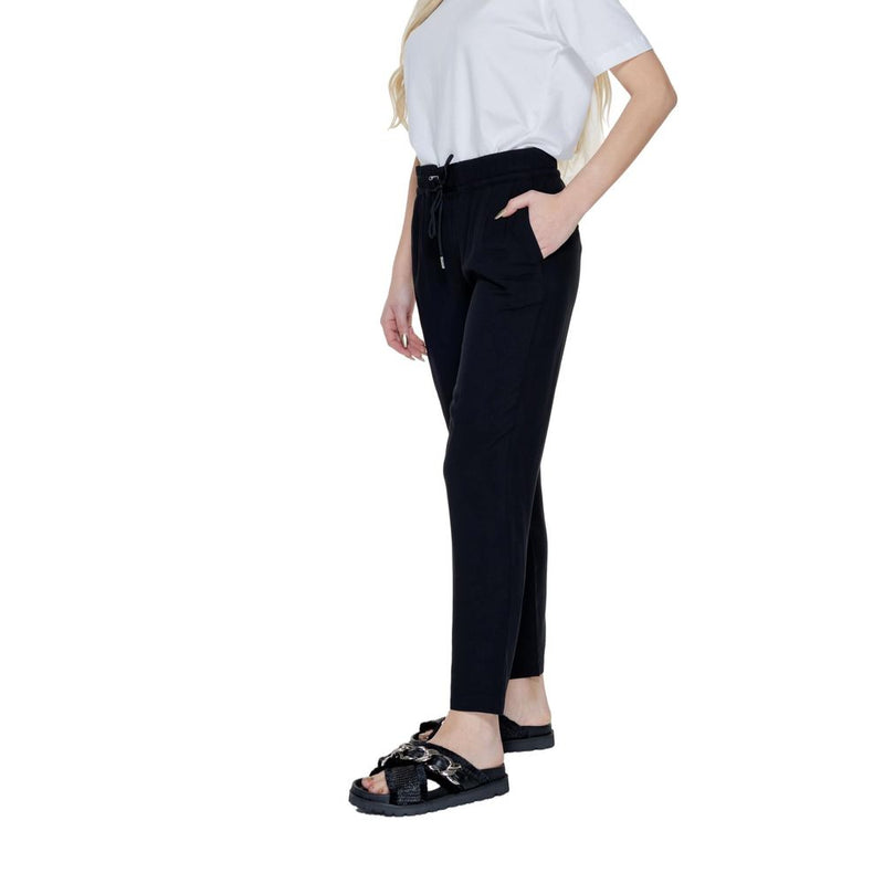 Black Viscose Jeans & Pant Street One