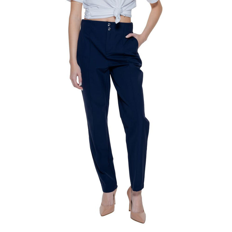 Blue Polyamide Jeans & Pant Street One