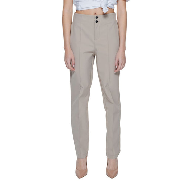 Beige Polyamide Jeans & Pant Street One