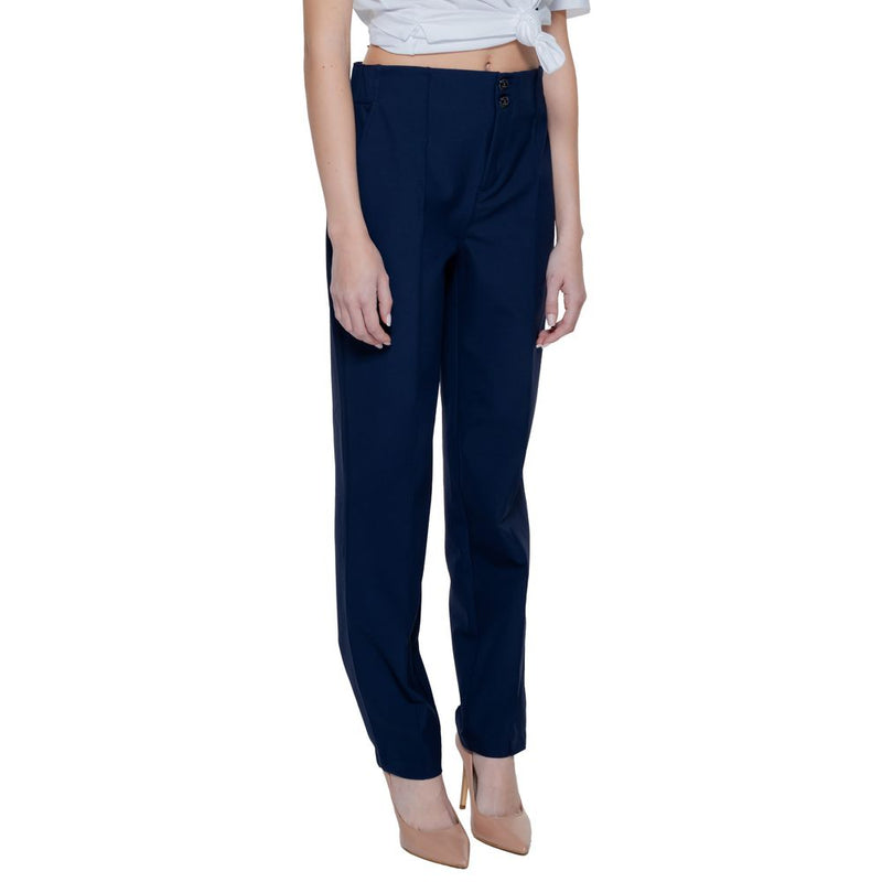 Blue Polyamide Jeans & Pant Street One