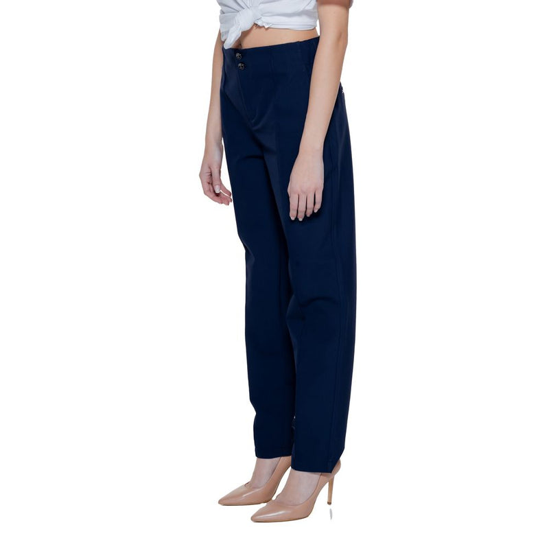 Blue Polyamide Jeans & Pant Street One