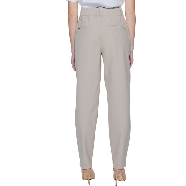 Beige Polyamide Jeans & Pant Street One