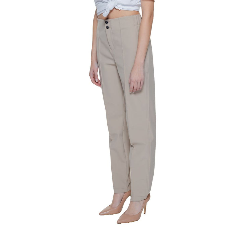 Beige Polyamide Jeans & Pant Street One