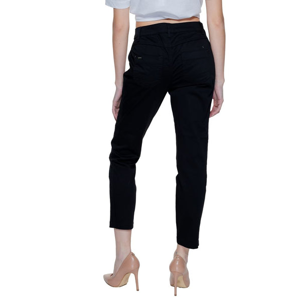 Black Cotton Jeans & Pant Street One