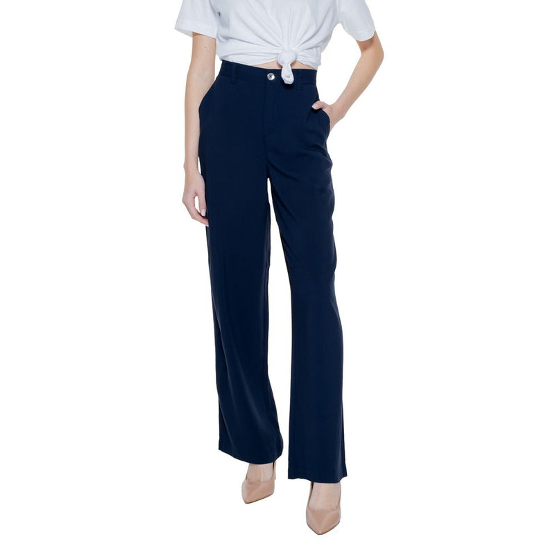 Blue Viscose Jeans & Pant Street One