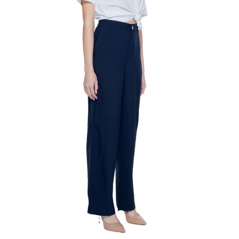 Blue Viscose Jeans & Pant Street One