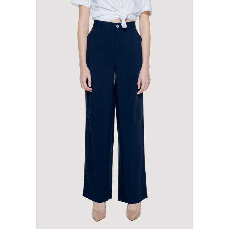 Blue Viscose Jeans & Pant Street One