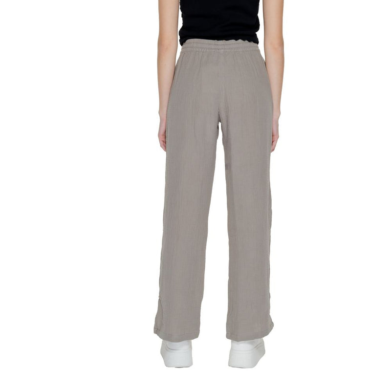 Beige Cotton Jeans & Pant Jacqueline De Yong