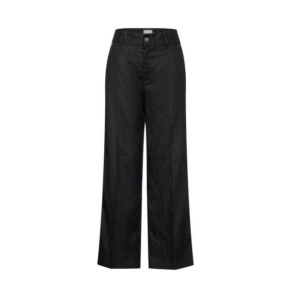 Black Linen Pant Street One