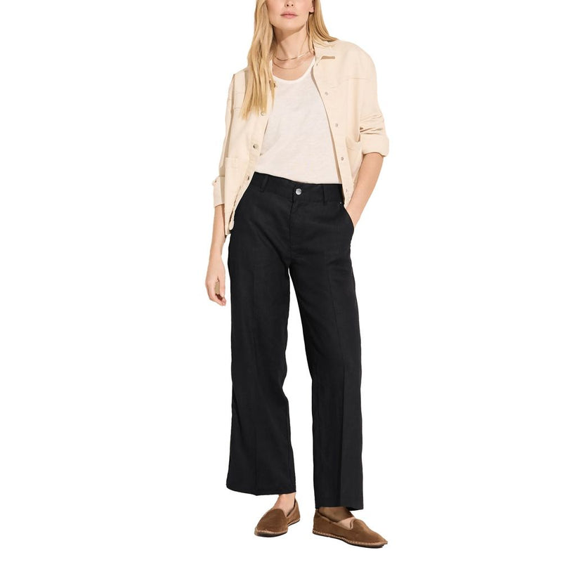 Black Linen Pant Street One