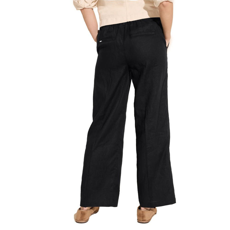 Black Linen Pant Street One